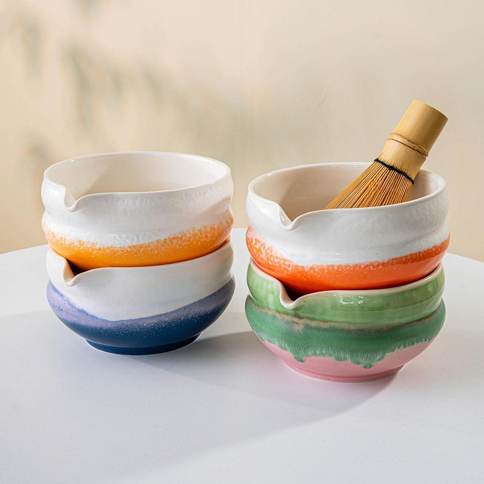 Matcha Bowl Chawan - Seramik Matcha Kase Emzikli El Işi
