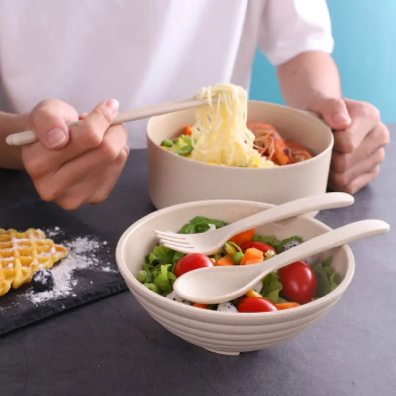 Matcha Bowl Chawan - Büyük Kapasiteli Buğday Samanı Pirinç Kasesi