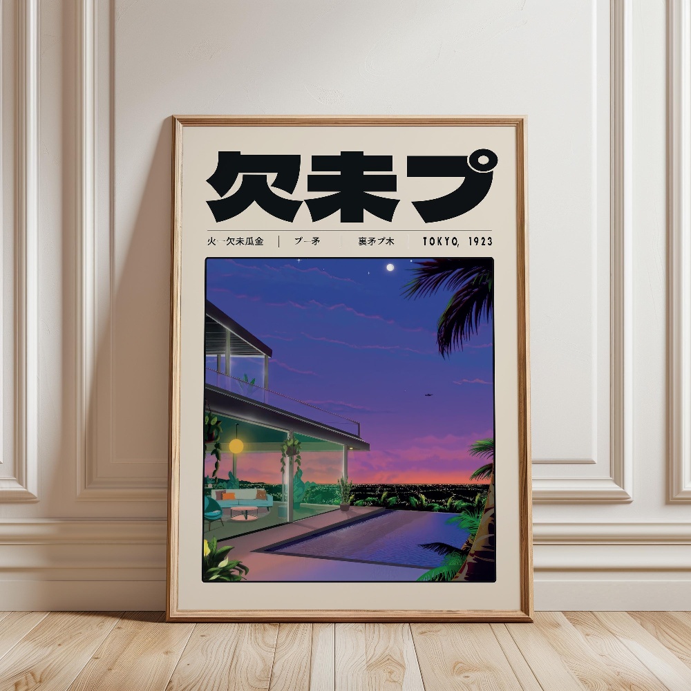 Retro Japon Vaporwave Tokyo 19 - Japanese Lifestyle Culture incelemesi ve fiyatı