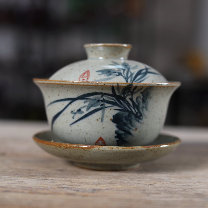 Handpainted Çin Sancai Gaiwan  - Matcha Bowl Chawan incelemesi ve fiyatı
