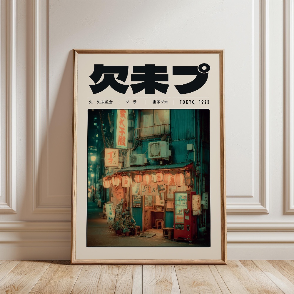 Japon Retro Vaporwave Posteri  - Japanese Lifestyle Culture incelemesi ve fiyatı